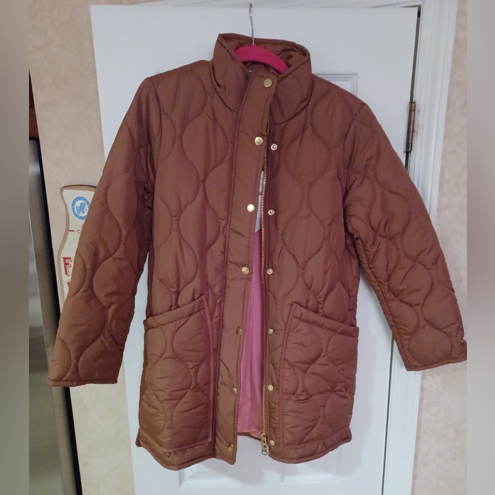Brand New J. Crew Brown Signature Puffer - Women’s Petite Small